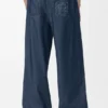 Broek met trekkoord van katoen Broek met trekkoord van katoen