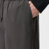 Broek met trekkoord van katoen en zijde Broek met trekkoord van katoen en zijde