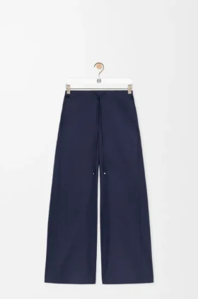 Broek met trekkoord van katoenmix