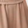 Broek met wijd uitlopende pijpen van nappa-lamsleer Broek met wijd uitlopende pijpen van nappa-lamsleer