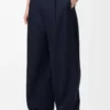 Broek met wijde pijpen van katoen Broek met wijde pijpen van katoen
