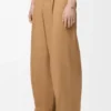 Broek met wijde pijpen van katoen Broek met wijde pijpen van katoen