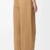 Broek met wijde pijpen van katoen Broek met wijde pijpen van katoen