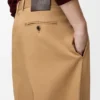 Broek met wijde pijpen van katoen Broek met wijde pijpen van katoen