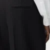 Broek met wijde pijpen van wol Broek met wijde pijpen van wol