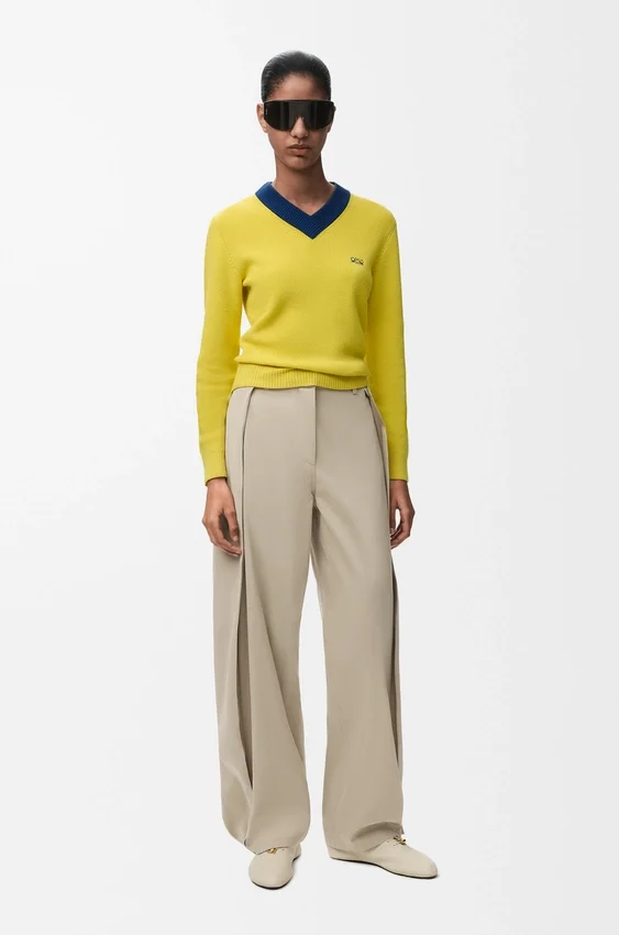 Broek van katoen en zijde Broek van katoen en zijde