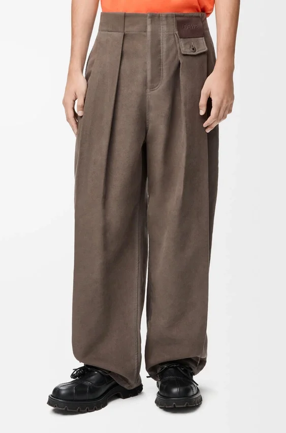 Broek van katoenmix Broek van katoenmix