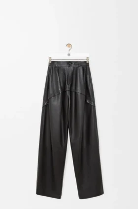 Broek van nappa-lamsleer