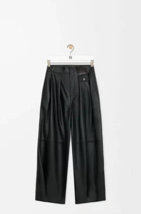 Broek van nappa-lamsleer