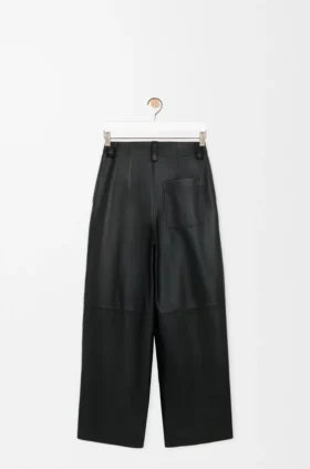 Broek van nappa-lamsleer