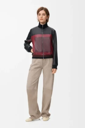 Broek van suède geitenleer