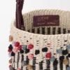 Bucket van koord, leer en wol