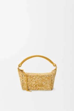 Cala-minitassen van gemêleerde raffia