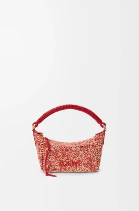 Cala-minitassen van gemêleerde raffia