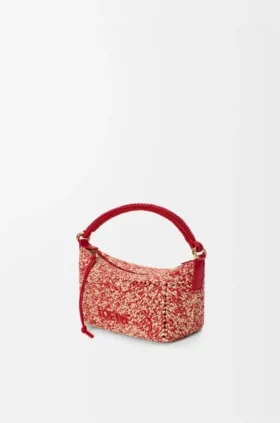 Cala-minitassen van gemêleerde raffia