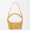 Cala-minitassen van gemêleerde raffia