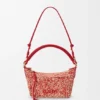 Cala-minitassen van gemêleerde raffia