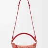 Cala-minitassen van gemêleerde raffia