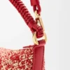 Cala-minitassen van gemêleerde raffia
