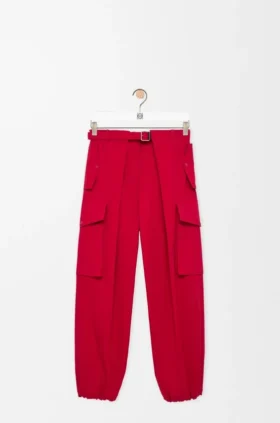 Cargo-broek van katoen en zijde Cargo-broek van katoen en zijde