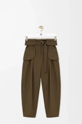 Cargo-broek van katoen en zijde Cargo-broek van katoen en zijde