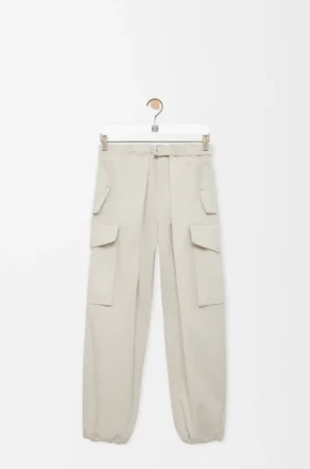 Cargo-broek van katoen en zijde Cargo-broek van katoen en zijde