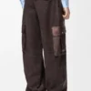 Cargo-broek van nappa-lamsleer en katoen Cargo-broek van nappa-lamsleer en katoen