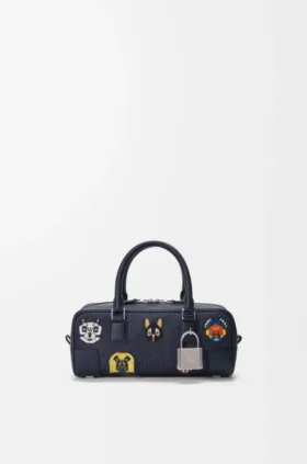 Cats Amazona 23 Cropped-tas van geborduurd denim