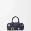 Cats Amazona 23 Cropped-tas van geborduurd denim Cats Amazona 23 Cropped-tas van geborduurd denim