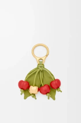 Cherry-bedeltje van klassiek kalfsleer