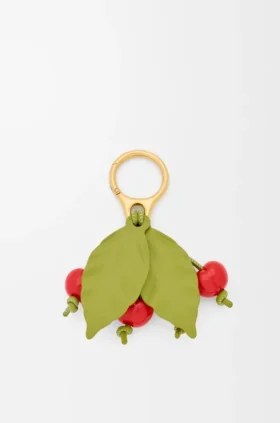 Cherry-bedeltje van klassiek kalfsleer
