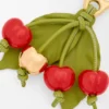 Cherry-bedeltje van klassiek kalfsleer
