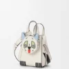 Compacte ‘Futurist Cat’ Hammock-tas van klassiek kalfsleer Compacte ‘Futurist Cat’ Hammock-tas van klassiek kalfsleer