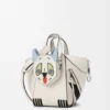 Compacte ‘Futurist Cat’ Hammock-tas van klassiek kalfsleer Compacte ‘Futurist Cat’ Hammock-tas van klassiek kalfsleer