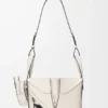Compacte ‘Futurist Cat’ Hammock-tas van klassiek kalfsleer Compacte ‘Futurist Cat’ Hammock-tas van klassiek kalfsleer