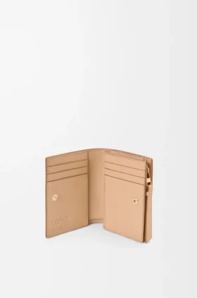 Compacte Puzzle-portemonnee van klassiek kalfsleer