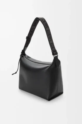 Cubi-crossbodytas van soepel, glad kalfsleer en jacquard