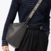Cubi-crossbodytas van soepel, glad kalfsleer en jacquard Cubi-crossbodytas van soepel, glad kalfsleer en jacquard