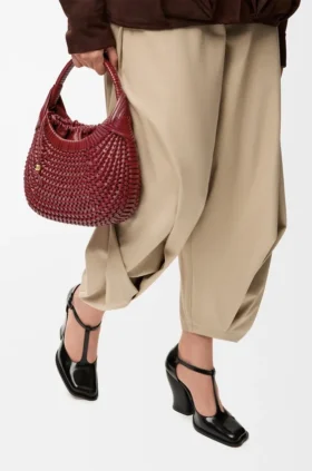 Diamond Hobo-tas van kalfsleer