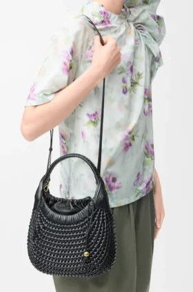 Diamond Hobo-tas van kalfsleer
