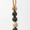 Donut-ketting van kalfsleer Donut-ketting van kalfsleer