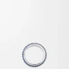 Dunne pavé-ring van sterlingzilver en kristallen Dunne pavé-ring van sterlingzilver en kristallen