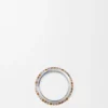 Dunne pavé-ring van sterlingzilver en kristallen Dunne pavé-ring van sterlingzilver en kristallen