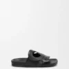 Ease Monogram-slipper van plantaardig gelooid kalfsleer