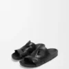 Ease Monogram-slipper van plantaardig gelooid kalfsleer