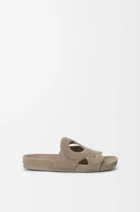 Ease Monogram-slipper van suède