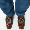 Edge Loafer-muiltje van geborsteld kalfsleer Edge Loafer-muiltje van geborsteld kalfsleer