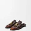 Edge Loafer-muiltje van geborsteld kalfsleer Edge Loafer-muiltje van geborsteld kalfsleer