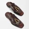 Edge Loafer-muiltje van geborsteld kalfsleer Edge Loafer-muiltje van geborsteld kalfsleer
