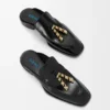 Edge-loafer-muiltje van geborsteld kalfsleer Edge-loafer-muiltje van geborsteld kalfsleer